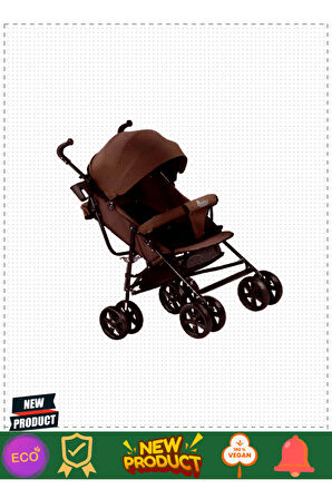 Babyyhopeee Sa-7 Baston Puset Bebek Arabası-kırçıllı Kahverengi Kız Erkek Çocuk Oyuncakları E