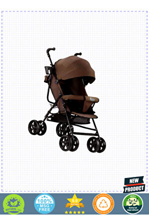 Babyyhopeee Sa-7 Baston Puset Bebek Arabası-kırçıllı Kahverengi Kız Erkek Çocuk Oyuncakları E