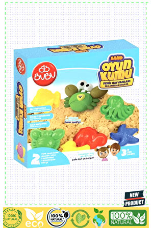 Oyun Kumu Ve Deniz Hayvan Kalıplı 500gr Kız Erkek Çocuk Oyuncakları Eğitici Oyuncaklar