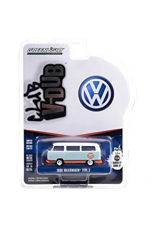 Greenlight 1/64 1968 Volkswagen Type 2 Bebek Oyuncak Çocuk Oyuncak Erkek Oyuncak