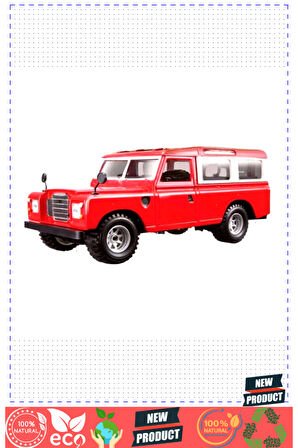 22063 Land Rover Series Iı Model Araba 1:24 Kırmızı Kız Erkek Çocuk Oyuncakları Eğitici Oyunc