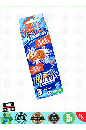 F6392 Nerffff Super Soaker Hydro Balls 3lü 6 Yaş Kız Erkek Çocuk Oyuncakları Eğitici Oyuncak