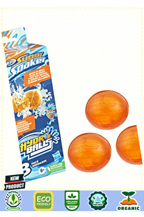 F6392 Nerffff Super Soaker Hydro Balls 3lü 6 Yaş Kız Erkek Çocuk Oyuncakları Eğitici Oyuncak