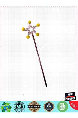 Yıldız Peri Asası Sihirli Değnek Sarı Ponponlu Kız Erkek Çocuk Oyuncakları Eğitici Oyuncaklar