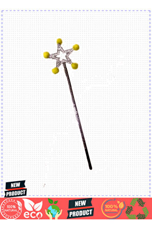 Yıldız Peri Asası Sihirli Değnek Sarı Ponponlu Kız Erkek Çocuk Oyuncakları Eğitici Oyuncaklar