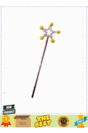 Yıldız Peri Asası Sihirli Değnek Sarı Ponponlu Kız Erkek Çocuk Oyuncakları Eğitici Oyuncaklar