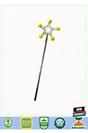 Yıldız Peri Asası Sihirli Değnek Sarı Ponponlu Kız Erkek Çocuk Oyuncakları Eğitici Oyuncaklar