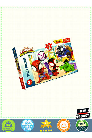 Puzzle-14348 Maxi Spidey And His 24 Parça Çocuk Puzzle -vardem Kız Erkek Çocuk Oyuncakları Eğ