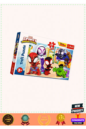 Puzzle-14348 Maxi Spidey And His 24 Parça Çocuk Puzzle -vardem Kız Erkek Çocuk Oyuncakları Eğ