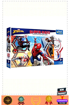 Puzzle-41006 Super Maxi Spidermaning 24 Parça Çocuk Puzzle Kız Erkek Çocuk Oyuncakları Eğitic