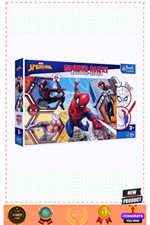 Puzzle-41006 Super Maxi Spidermaning 24 Parça Çocuk Puzzle Kız Erkek Çocuk Oyuncakları Eğitic
