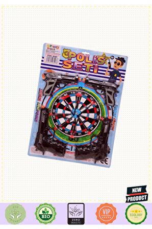 Fab 8080 Kartelalı 4 Tabancalı Polis Seti Kız Erkek Çocuk Oyuncakları Eğitici Oyuncaklar