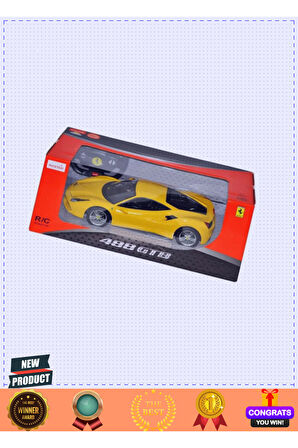 75600 1:14 Ferrari 488 Gtb Uzaktan Kumandalı Işıklı Araba Kız Erkek Çocuk Oyuncakları Eğitici