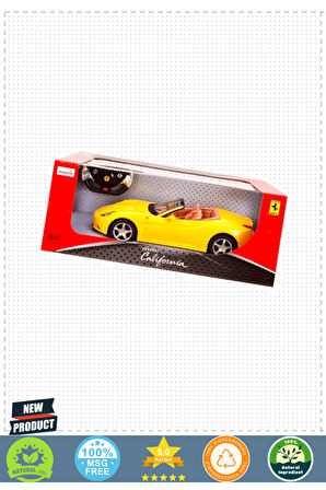 47200 1:12 Ferrari California Uzaktan Kumandalı Işıklı Araba Kız Erkek Çocuk Oyuncakları Eğit