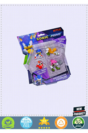 Pmı Son2040 Sonic 5li Blister Asortiii 1 Nadir Ürün Şansı-neco Toys Kız Erkek Çocuk Oyuncakla