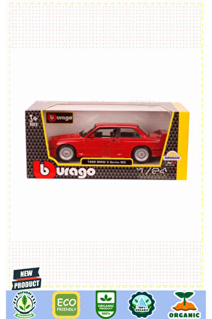Bburagoo 1:24 Bmw M3 1988 Model Araba Kız Erkek Çocuk Oyuncakları Eğitici Oyuncaklar