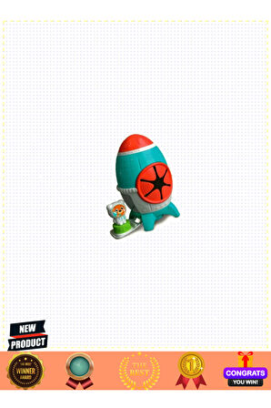 17806 Soft Clemmy-yumuşak Blok Duyusal Roket-5 Parça 10-36 Ay Kız Erkek Çocuk Oyuncakları Eği