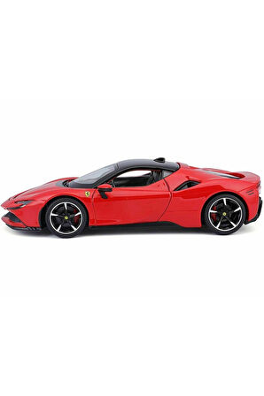 Bburagoo 1:24 Ferrari Sf90 Stradale Kız Erkek Çocuk Oyuncakları Eğitici Oyuncaklar