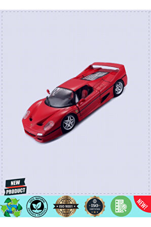 Bburagoo 1:24 Ferrari F50 Kırmızı Model Araba Kız Erkek Çocuk Oyuncakları Eğitici Oyuncaklar