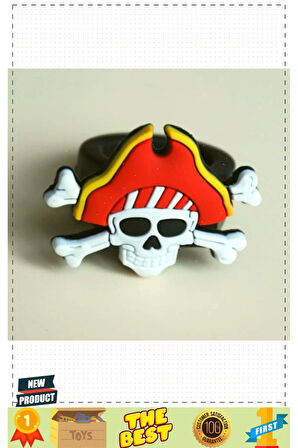 Kırmızı Renk Şapkalı Çocuk Uyumlu Plastik Korsan Yüzüğü Kız Erkek Çocuk Oyuncakları Eğitici O