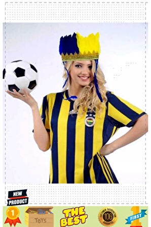Sarı Lacivert Fenerbahçe Taraftar Tüylü Saç Bandı 1 Gram Kız Erkek Çocuk Oyuncakları Eğitici