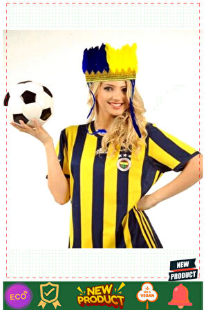 Sarı Lacivert Fenerbahçe Taraftar Tüylü Saç Bandı 1 Gram Kız Erkek Çocuk Oyuncakları Eğitici