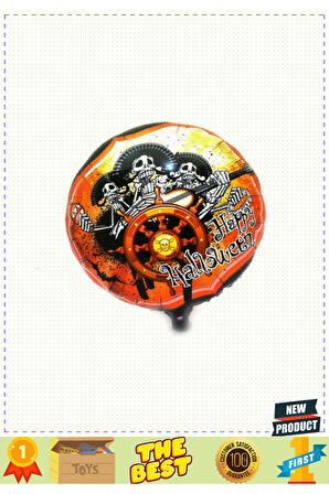 Kuru Kafalı Korsanlar Halloween Şekilli Folyo Balon 45cm Kız Erkek Çocuk Oyuncakları Eğitici
