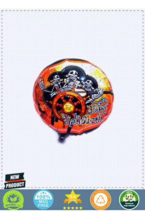 Kuru Kafalı Korsanlar Halloween Şekilli Folyo Balon 45cm Kız Erkek Çocuk Oyuncakları Eğitici