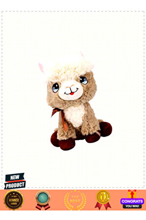 3188 Peluş Lama 35cm Kız Erkek Çocuk Oyuncakları Eğitici Oyuncaklar