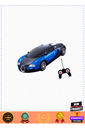 3943 Kumandalı Şarjlı Işıklı Bugatti Araba 1:24 Kız Erkek Çocuk Oyuncakları Eğitici Oyuncakla