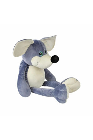 3010 Oturan Fare 50x27cm -gri Kız Erkek Çocuk Oyuncakları Eğitici Oyuncaklar