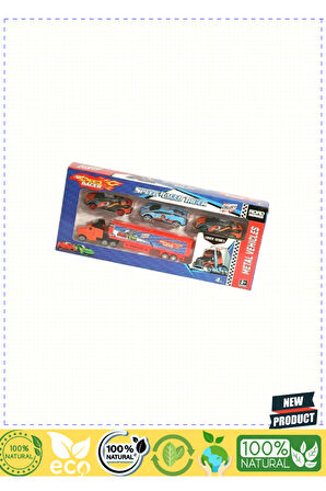 Toy-40 Tır Seti 3'lü Metal Araba -toysan Kız Erkek Çocuk Oyuncakları Eğitici Oyuncaklar