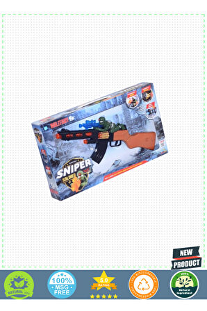 CNL-3801 Can Ali Toys, Sniper Soldier Tüfek 1 Adet Kız Erkek Çocuk Oyuncakları Eğitici Oyuncaklar
