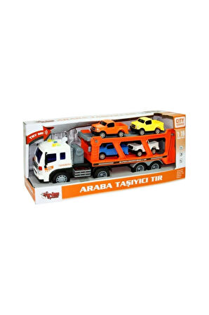 Wy572a Sesli Ve Işıklı Araba Taşıyan Tır 1:16 Kız Erkek Çocuk Oyuncakları Eğitici Oyuncaklar