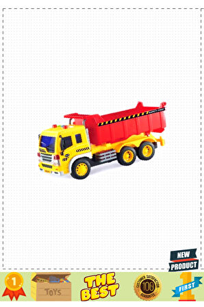 Wy310b-c-d 1:16 Sürtmeli Sesli Işıklı Damperli Kamyon Kız Erkek Çocuk Oyuncakları Eğitici Oyu