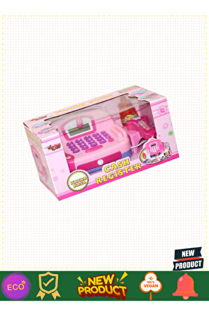 Hua-66031 Mikrofonlu Işıklı Ve Sesli Yazarkasa -vardem Kız Erkek Çocuk Oyuncakları Eğitici Oy