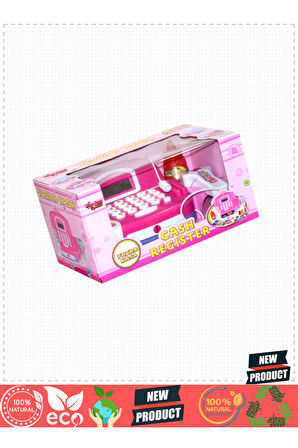 Hua-66031 Mikrofonlu Işıklı Ve Sesli Yazarkasa -vardem Kız Erkek Çocuk Oyuncakları Eğitici Oy