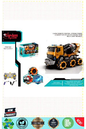 Yj-075-1 Uzaktan Kumandalı Full Fonksiyon 2.4g Işıklı Ve Sesli Beton -vardem Kız Erkek Çocuk