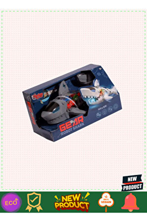 Wk-s-2a Müzikli Ve Işıklı Robot Köpek Balığı -vardem Kız Erkek Çocuk Oyuncakları Eğitici Oyun