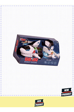 Wk-s-2a Müzikli Ve Işıklı Robot Köpek Balığı -vardem Kız Erkek Çocuk Oyuncakları Eğitici Oyun