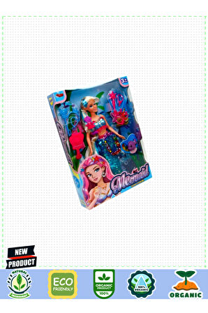 Wg-66777 Kutulu 29cm Aksesuarlı Deniz Kızı- Kız Erkek Çocuk Oyuncakları Eğitici Oyuncaklar