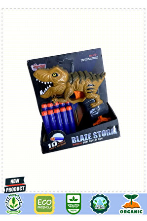 Zc7128-26-27-28 Yumuşak Mermili Dinazor- Kız Erkek Çocuk Oyuncakları Eğitici Oyuncaklar