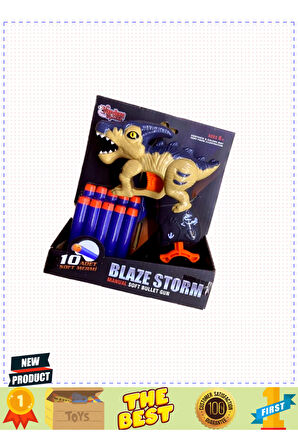 Zc7128-26-27-28 Yumuşak Mermili Dinazor- Kız Erkek Çocuk Oyuncakları Eğitici Oyuncaklar