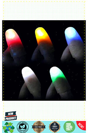 Led Işıklı Renkli Sihirli Parmak Işıklı Parmak Şaka Parmak Kız Erkek Çocuk Oyuncakları