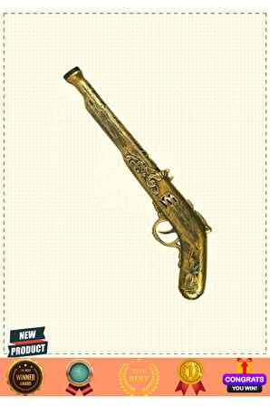 Eskitilmiş Desenli Plastik Oyuncak Korsan Tabancası 40cm 5 Litre Kız Erkek Çocuk Oyuncakları Eğitici