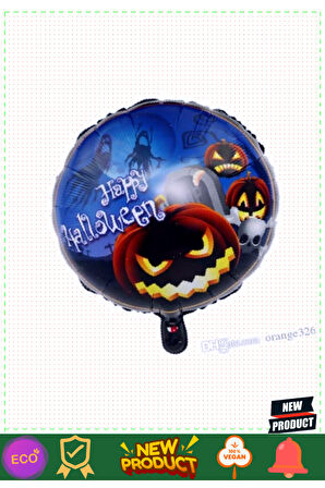 Happy Halloween Balkabağı Folyo Balon 18 Inç Kız Erkek Çocuk Oyuncakları Eğitici Oyuncaklar