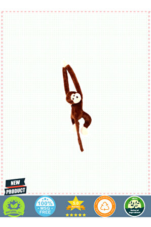 Kzl-2101001- Sesli Sarılan Maymun - Kız Erkek Çocuk Oyuncakları Eğitici Oyuncaklar