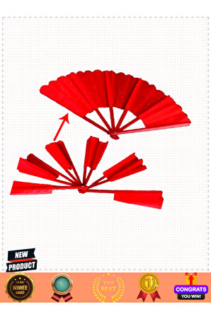 Tek Hamle Ile Parçalanıp Geri Toplanabilen Efsane Yelpaze Sihir Oyunu Kırmızı Kız Erkek Çocuk