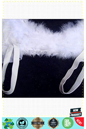 Beyaz Renkli Orta Boy Çocuk Melek Kanadı 50x35cm Kız Erkek Çocuk Oyuncakları Eğitici Oyuncakl