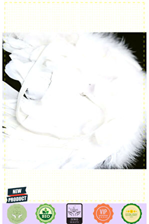 Beyaz Renkli Orta Boy Çocuk Melek Kanadı 50x35cm Kız Erkek Çocuk Oyuncakları Eğitici Oyuncakl